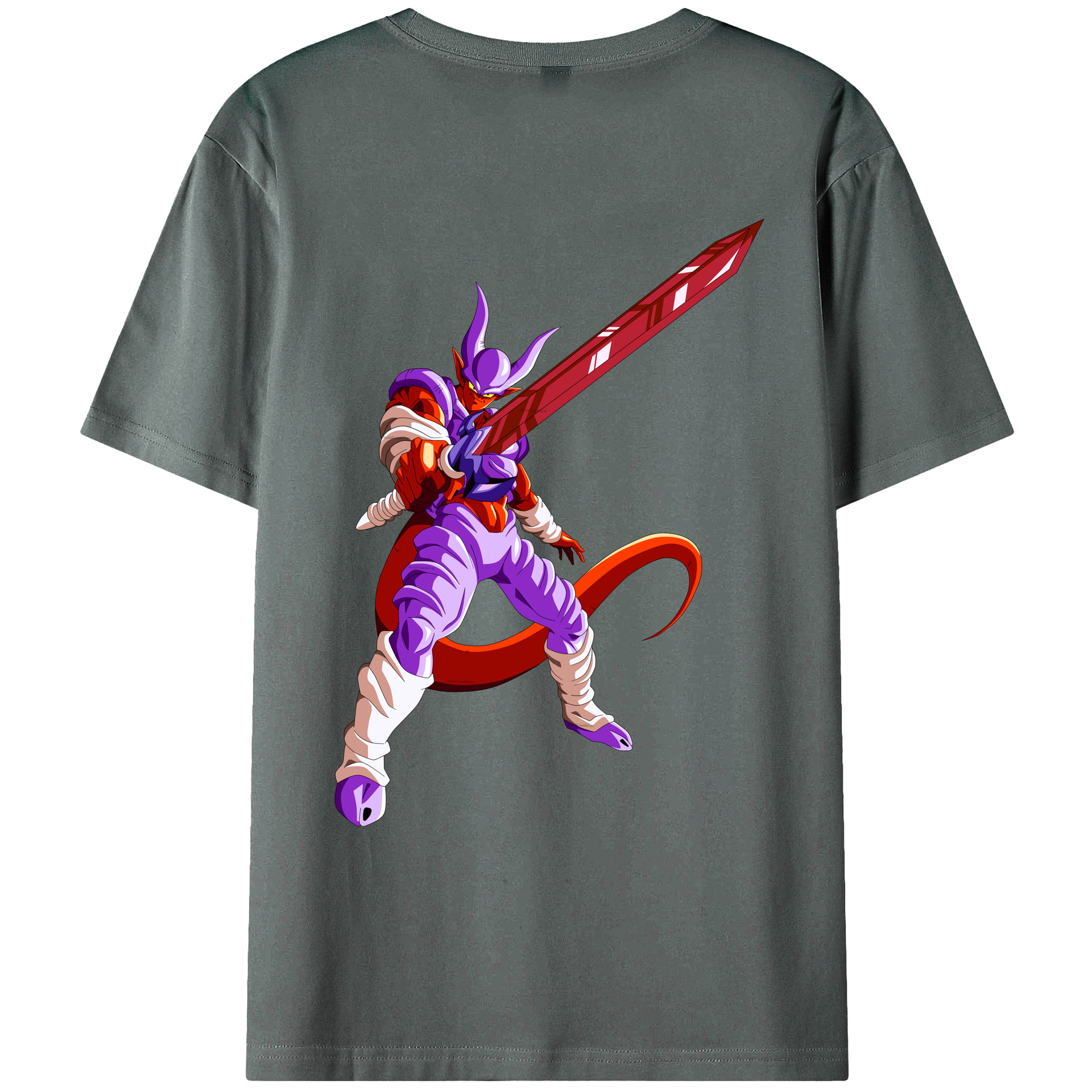 （画像用） ドラゴンボール ジャネンバ DRAGON BALL Janemba 綿100％ メンズ半袖Tシャツ（バックプリント） 通気性
